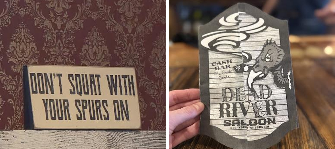 Dead River Saloon Menu